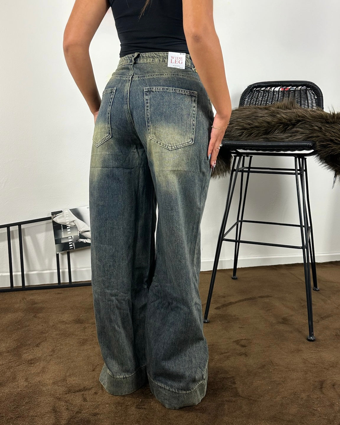 Jeans Ruggine - wide leg