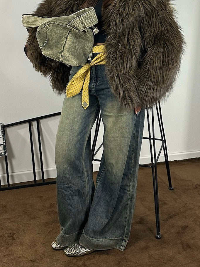 Jeans Ruggine - wide leg
