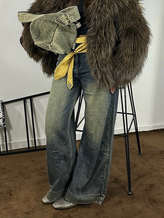 Jeans Ruggine - wide leg