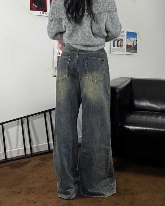 Jeans Ruggine - wide leg
